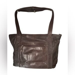 Vintage Chocolate Leather Shoulder bag